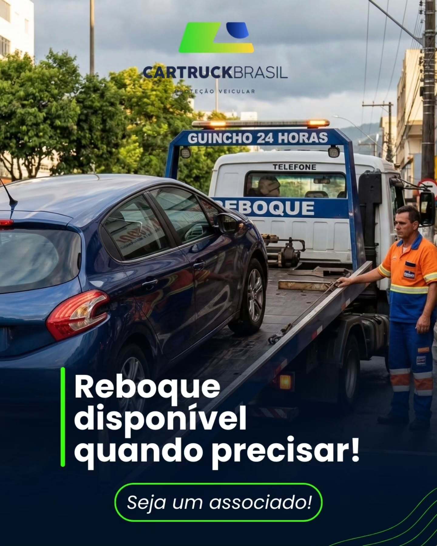 Assistência 24h e reboque em todo Brasil